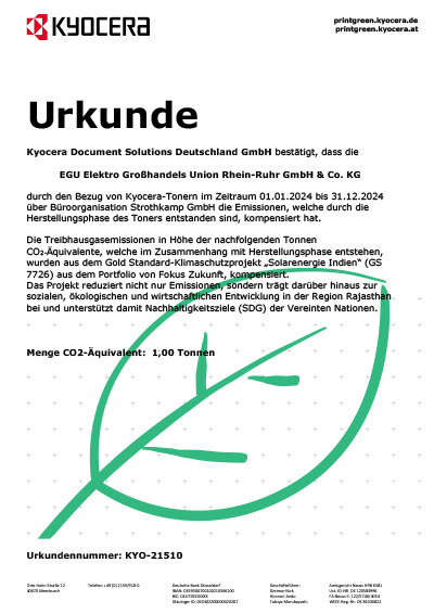 Co2 KEYOCERA 2024 EGU Elektrogroßhandel