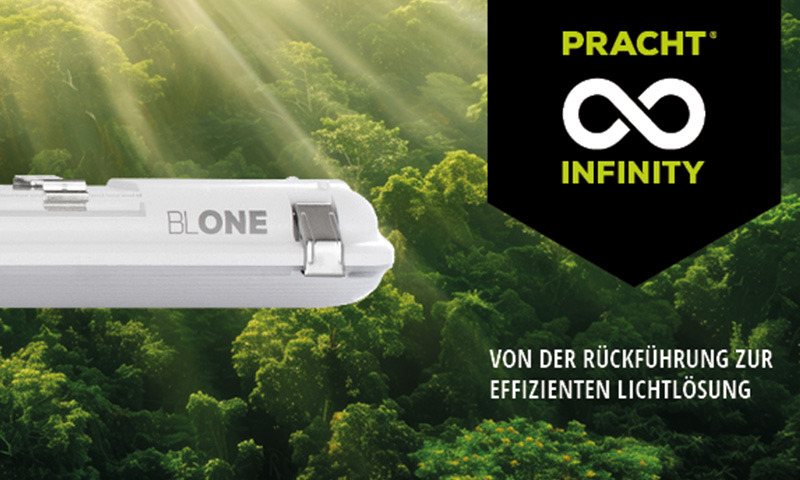 Pracht Leuchten Infinity. Nachhaltige Leuchtmittel beim EGU Elektrogroßhandel