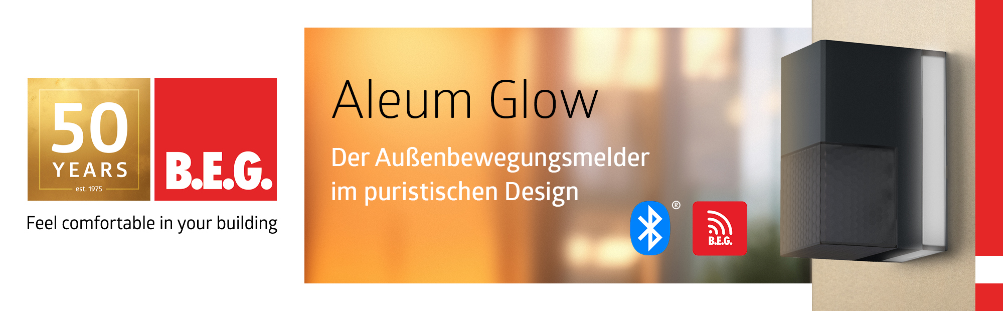 BEG Aleum Glow Außenbewegungsmelder Bluetooth