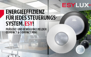 Energieeffizienz für jedes Steuerungssystem von Esylux. Compact und Compact Mini