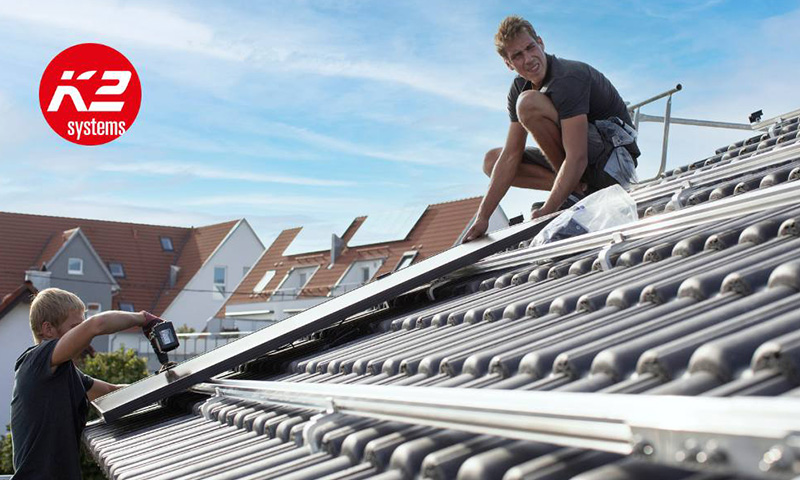 K2 Systems Unterdachkonstruktion PV-Anlage