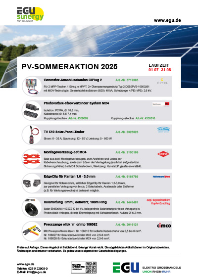 Cover EGU PV-Sommeraktion 2025