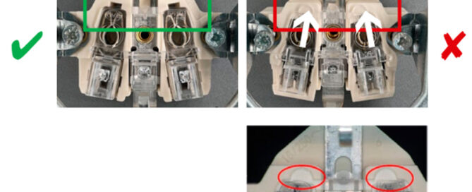 Bild optischen Merkmale des Steckdoseneinsatzes. Produktrückruf Safety+ Steckdosen Von B&J 2025