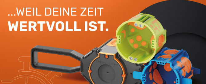 20 Jahre Primo. Weil deine Zeit wertvoll ist. Unterputzdosen.
