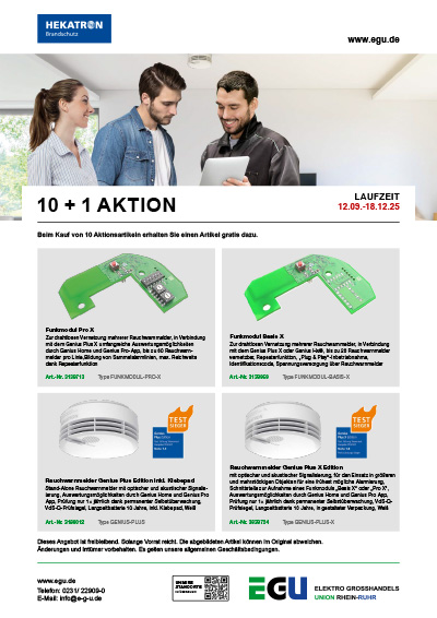 Hekatron Aktion 10+1 Rauchwarnmelder