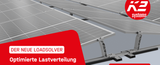 K2 Systems Unterkonstruktion. Der neue Loadsolver Optimierte Lastenverteilung auf dem Flachdach.