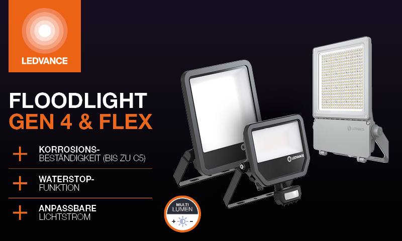 Ledvance Floodlight Gen 4 & Flex. Flutlicht