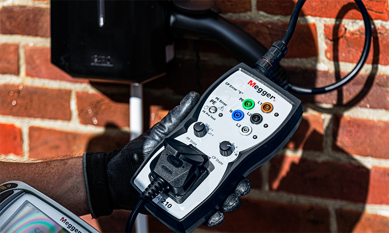 Megger Messgerät Prüfgerät Ladestationen und Wallboxen EVCA210 EGU Elektrogroßhandel