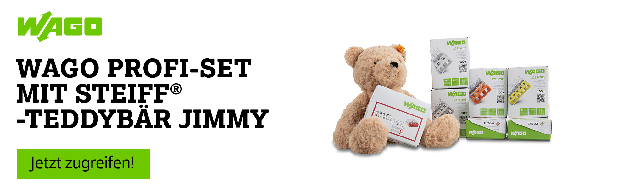 WOGO Aktion Profi-Set mit Steiff-Teddybär Jimmy