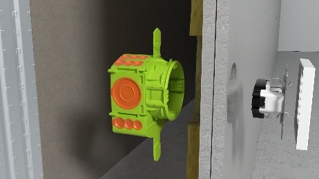 Primo Q-Serie Hohlwanddose Einbaubeispiel Primo Q-Serie Hohlwanddose Einbaubeispiel