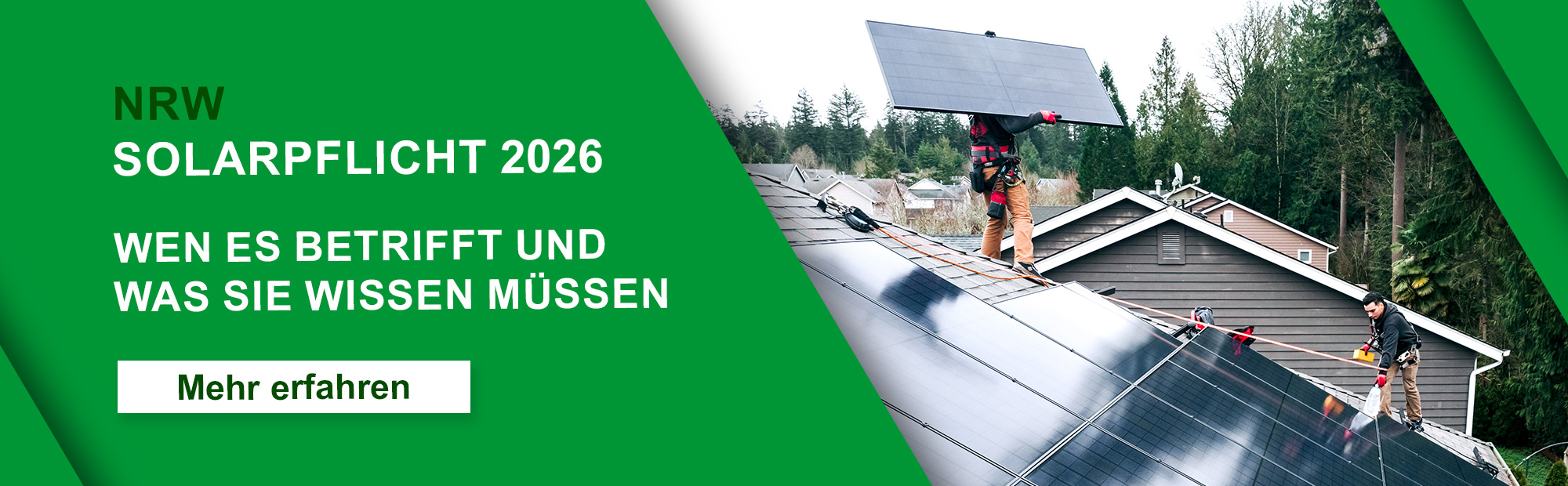 Für wen gilt die Solarpflicht in NRW seit 2026. EGU News-Artikel