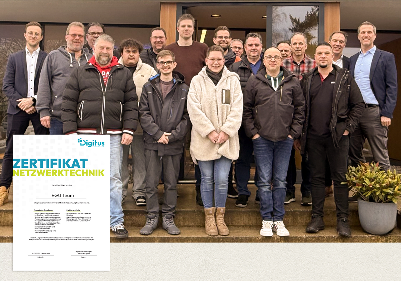 EGU Vertriebs-team bei Assmann Digitus in Lüdenscheid