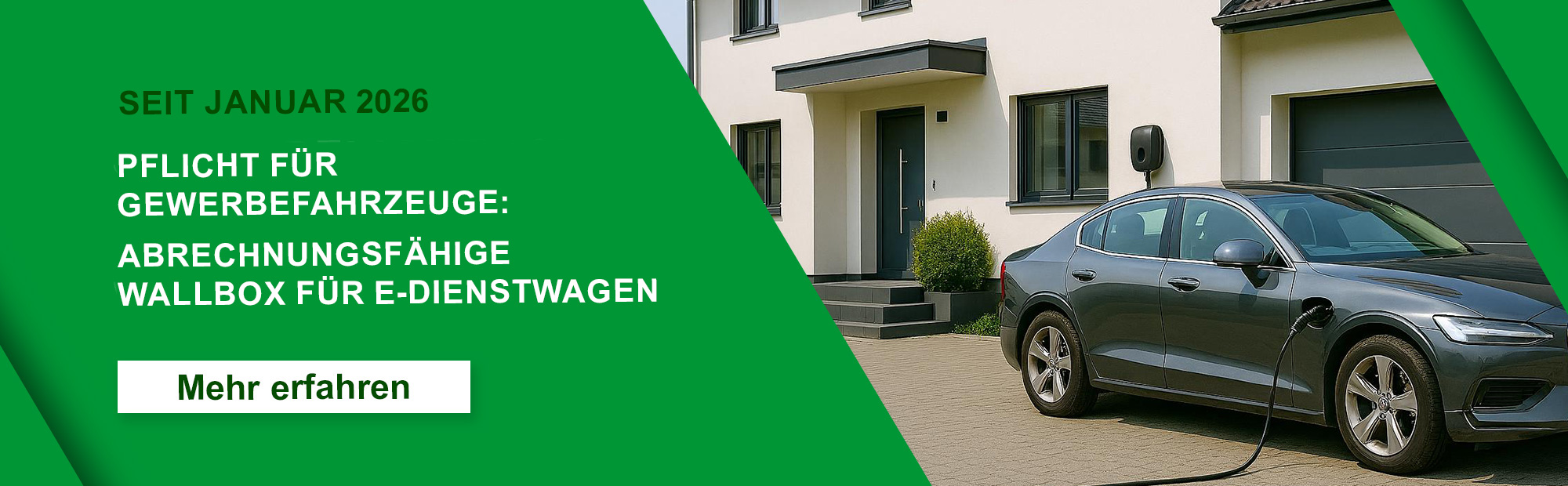 Pflicht für Gewerbefahrzeuge: Abrechnungsfähige Wallboxen für E-Dienstfahrzeuge. Seit Januar 2026