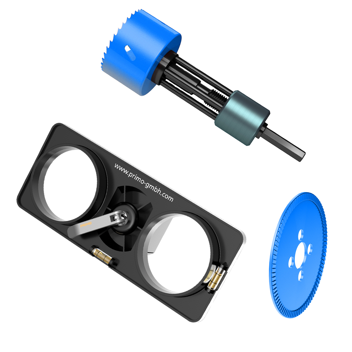 primo-Bohr-Fixx-und-Bohrschablonen-Set-74mm-P857-74 Primo Bohrfix und Bohrschablone Set