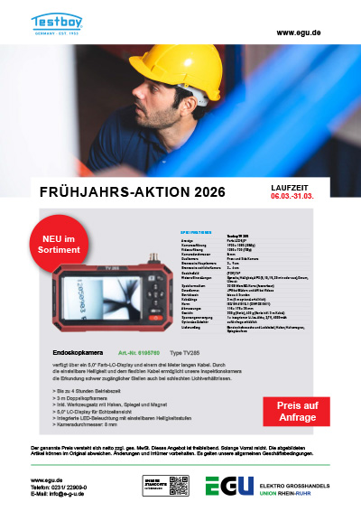 Testboy Frühjahrs-Aktion 2026 Endoskopkamera