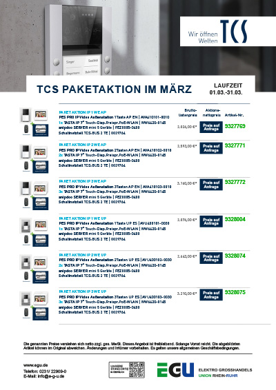 TCS Aktion Türkommunikation Pakete 03 2026